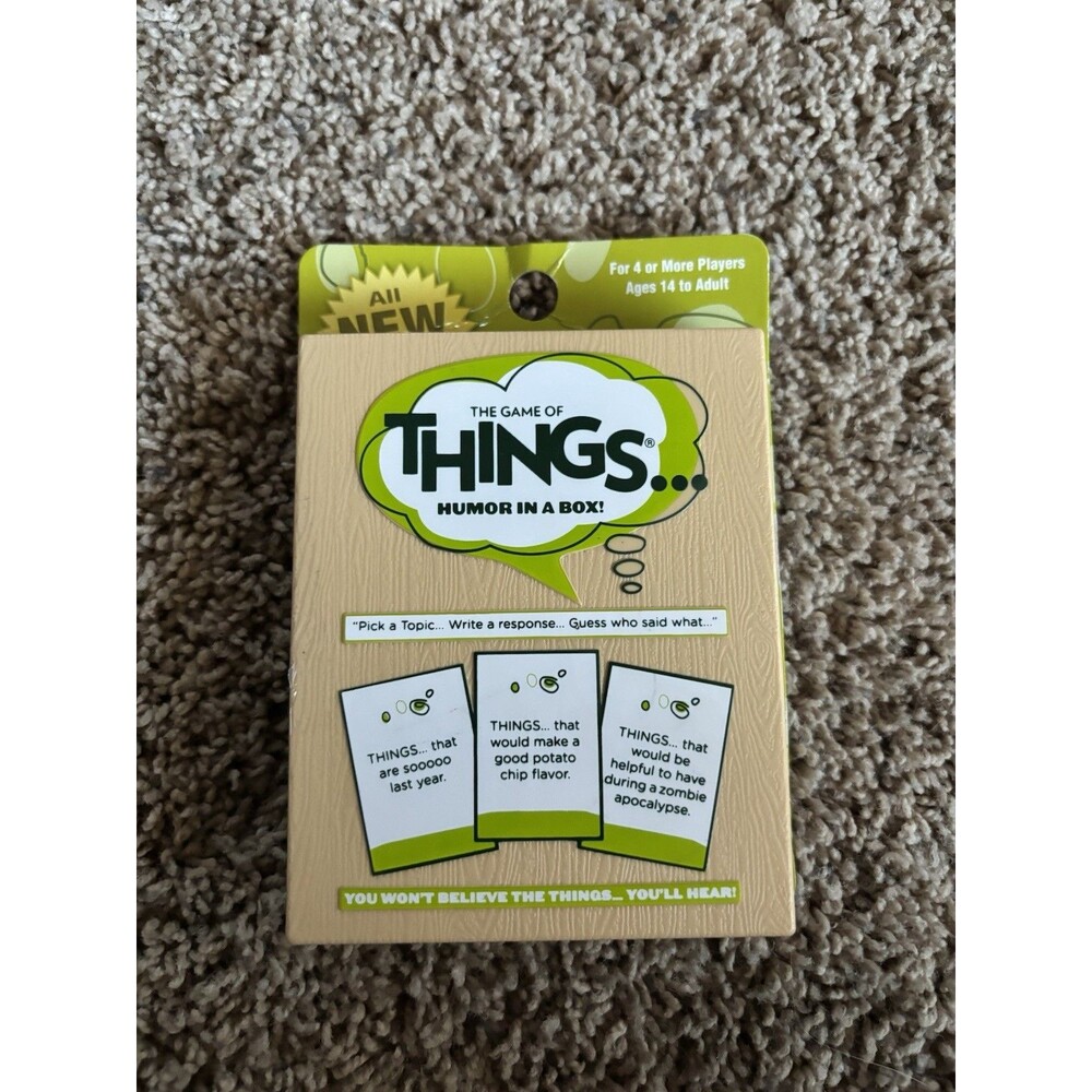 The Game Of Things New In Box Travel Edition